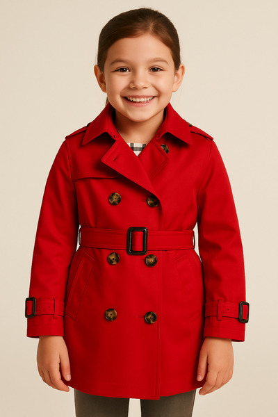 MCLKKİDS Girl's Trench Coat