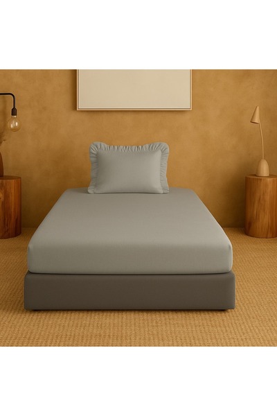 Violacasa Single Ruffle Fitted Sheet Set Private (100X200 and 120X200)