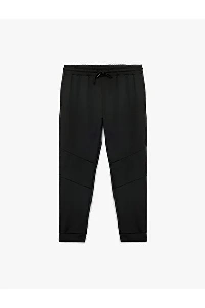 Koton Jogger Sports Sweatpants with Lace-Up Waist and Pocket Stitching Detail