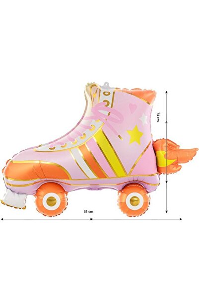 partidolu Retro Disco 80's 90's Party Skate Skate Shaped Foil Balloon 74X51 cm 1 Piece