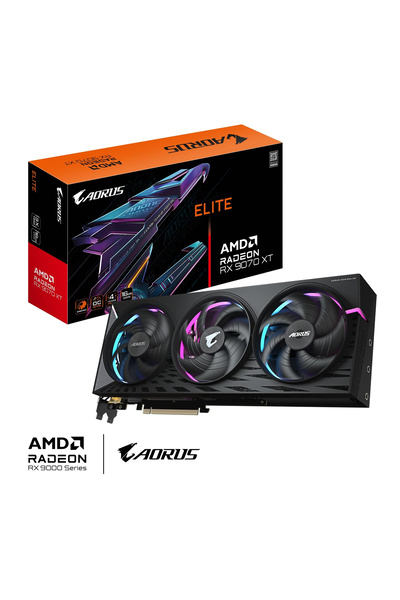 Gigabyte Placa video GIGABYTE AORUS Radeon RX 9070 XT ELITE, 16 GB, GDDR6, 256-bit