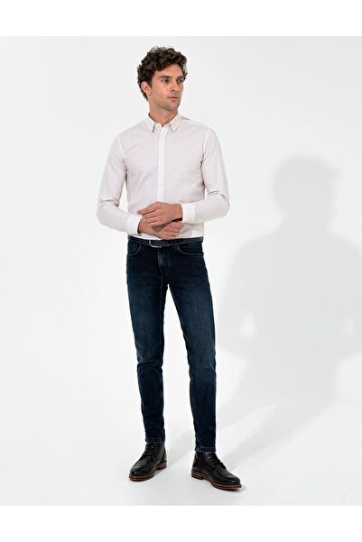 Cacharel Чоловіча сорочка з довгими рукавами, суміш льону, slim fit, бежева