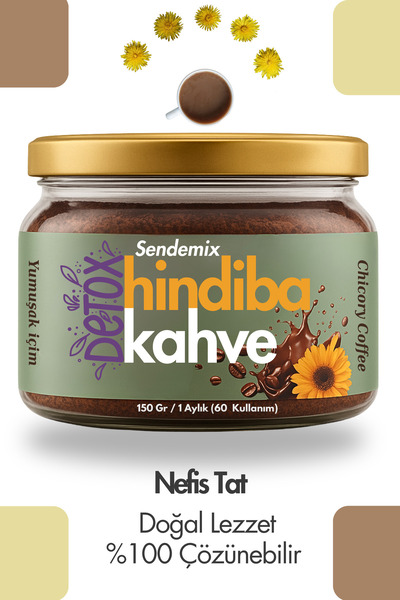 Sendemix Hindiba Kahvesi Premium Detox ve Form Granül Kahve 1 Aylık (60 Kulla...