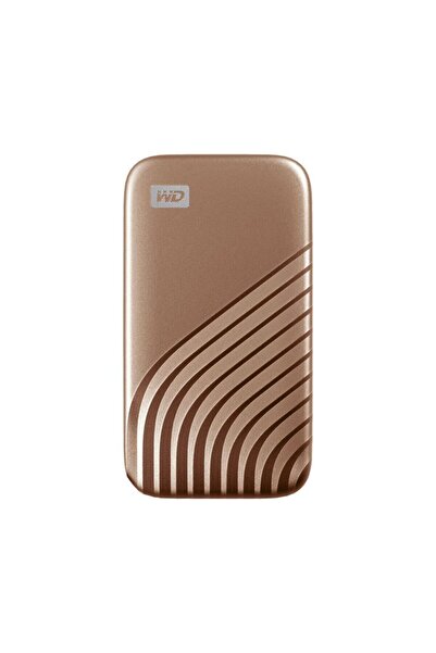 WD My Passport 1 تيرابايت WDBAGF0010BGD-WESN 1050 ميجابايت/ثانية قراءة USB 3.2 Gen 2 قرص SSD ذهبي محمول