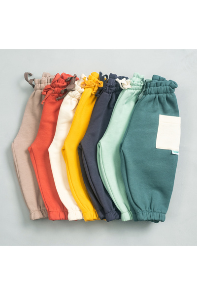 Zuppers Thick Cotton Jogger Pants with Baby Pockets - Coral