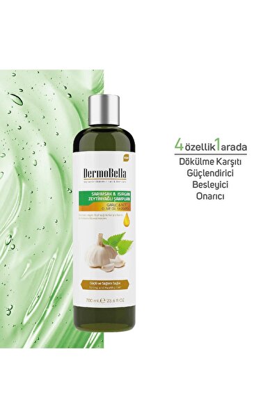 DERMOBELLA Sarımsak & Isırgan & Zeytinyağlı Şampuan 700 ml