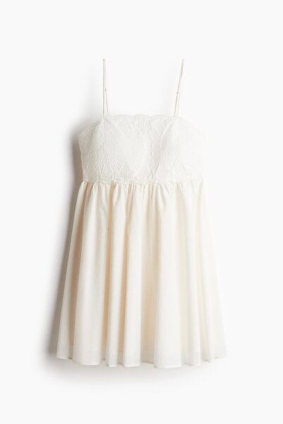 H&M İşleme Detaylı Elbise