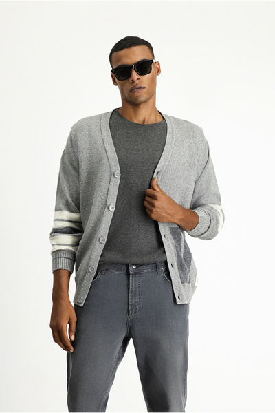 Kiğılı Wool Patterned Knitwear Cardigan
