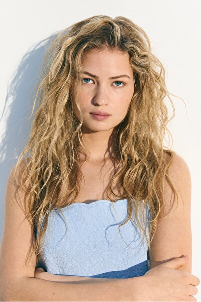 H&M İşleme Detaylı Elbise