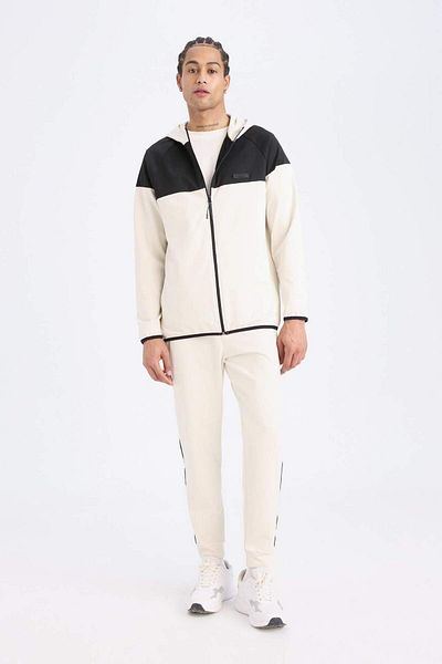 DeFacto DeFactoFit Standard Fit Slim Jogger Sweatpants Skuba Diver Πανί Αθλητικός Ελαστικός Μέσης B4537AX24AU