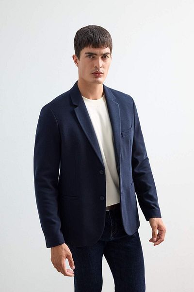 DeFacto Modern Fit Buttoned Pocket Blazer Jacket F2347Ax25Au
