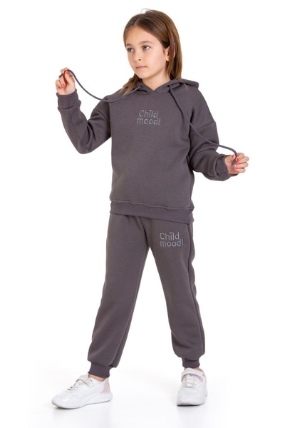 My Kids Wear Three Thread Raster Pocket and Hooded Sweatpants Set