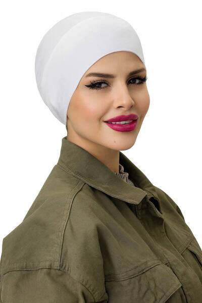 ALDAİR Hijab Elastic Non-Slip Seamless Snap-On Marine Cap Practical Bonnet