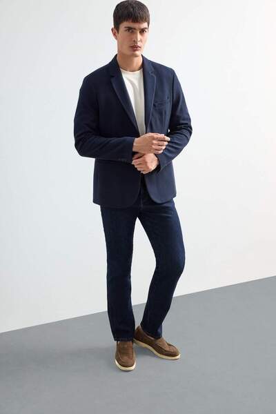 DeFacto Modern Fit Buttoned Pocket Blazer Jacket F2347Ax25Au