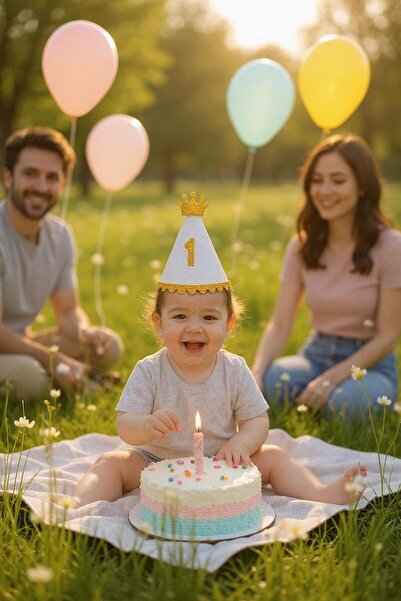 Cadde Süs Καπέλο Eva 1 έτους - Χρυσό Χρώμα