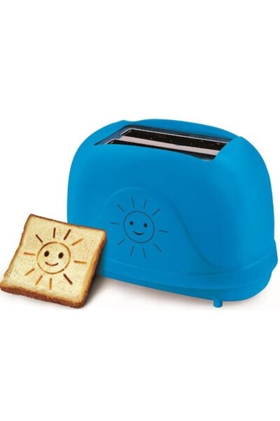 ESPERANZA Toaster Smiley with 7 Browning Levels, 2 Slices, 750W, Blue