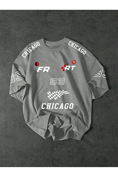 macklin Unisek Chicago Fair 93 Team Baskılı Oversize majica