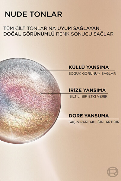L'Oreal Paris Excellence Creme Nude Renkler Saç Boyası – 8u Nude Koyu Sarı