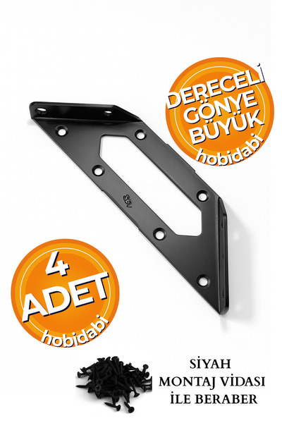 HOBİDABİ Mobilya Eşya Dolap Köşe Birleştirme Köşebent Sabitleyici Bağlantı Ap...