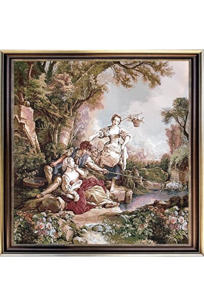 Niva Figüratif Seri-50 Dokuma Goblen Kumaş - Romeo ve Juliet 2