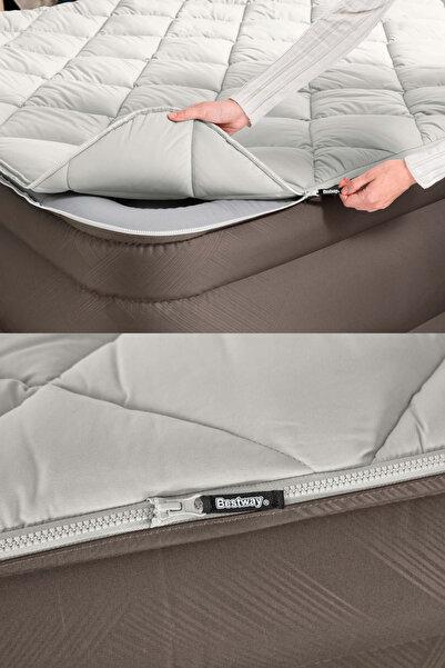 BESTWAY Elektrikli Pompalı, Alezli Çift Kişilik Şişme Yatak 203x152x51 Cm