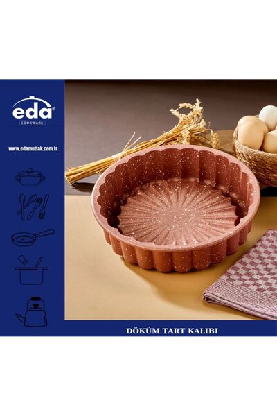Eda Granite Coated 26 Cm Sliced Tart Mold Rosegold