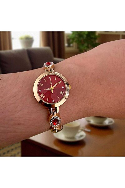 Neorney Yuvarlak Kasa Şık Taş Kordonlu Zarif Kadın Kol Saati