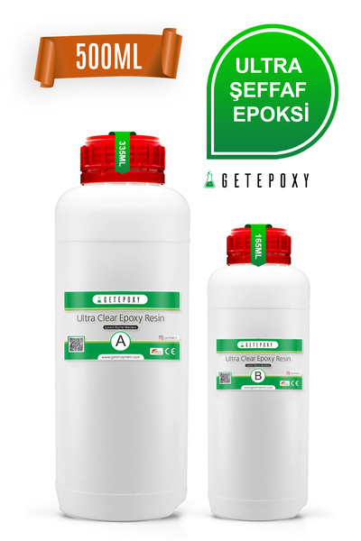 Getshop Alışveriş Pazarı Epoksi Reçine Maddesi Şeffaf İnce Döküm 500ml