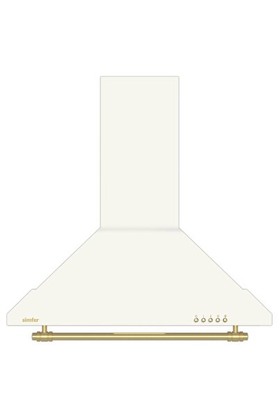 Simfer 8716 60Cm Piramit Retro Bej Davlumbaz (Push Buton,Led