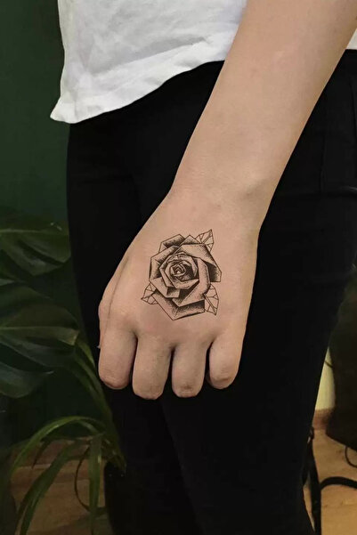 HEDİYEVİM Geçici Gül Mini Dövme Tattoo