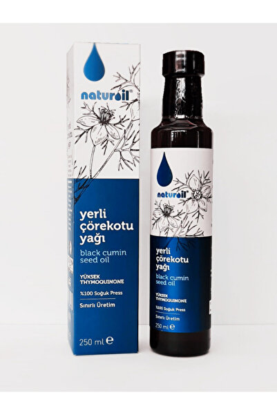 Naturoil Yerli Çörek Otu Yağı 250 ml Gimdes Sertifikalı Saf Ve Doğal Soğuk Sıkım Çörekotu Yağı