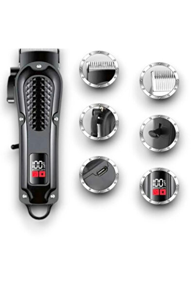 Bluemax MANESSA Dijital Profesyonel Kablosuz Saç Sakal Tıraş Makinası Berberlerin Tercihi Saç Şekilendirir