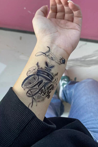 HEDİYEVİM Geçici Taç Figürlü Dövme Tattoo