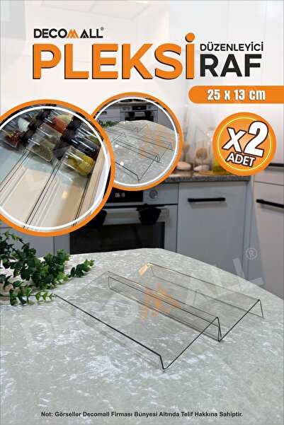 Genel Markalar Dd 2 Adet Pleksi Şeffaf Stand Baharatlık Standı Çekmece Düzenleyici ultra lüx şeffaf