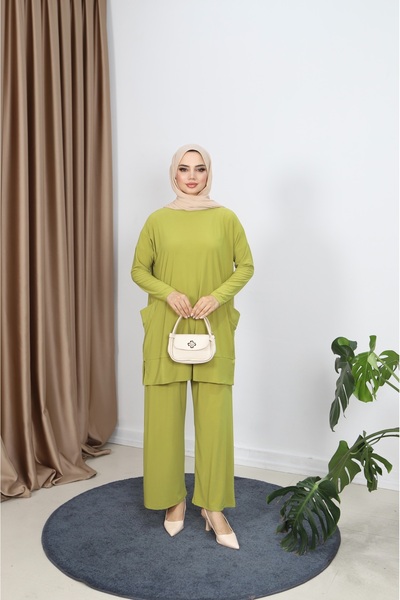 NİSUM MODA Costum cu pantaloni SANDY cu buzunare laterale