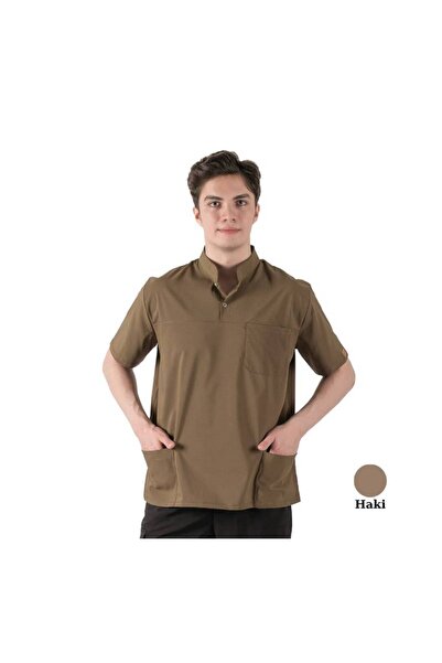 Brl Üniforma Jednostruki gornji kopča Sa likrom Muška uniforma za lekare i me...