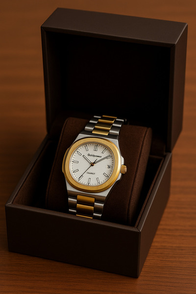 Gold Power Patek Philiipe Model Luxury Steel Men's Wristwatch