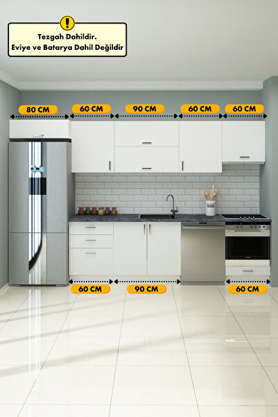 Fly Mobilya ELVAN 350 CM MUTFAK