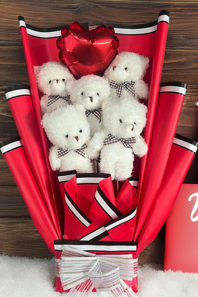 Sole Plush Bear 90 cm Large Plush Teddy Bear Birthday Gift Gift Teddy Bear and Bouquet for Special Day