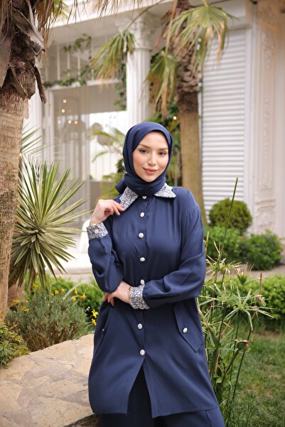 Ryzi Moda Жіночий комплект одягу з сорочкою та штанами, або спортивний костюм, комплект верхнього та нижнього одягу