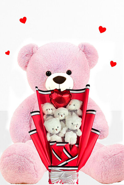 Sole Plush Bear 90 cm Large Plush Teddy Bear Birthday Gift Gift Teddy Bear and Bouquet for Special Day