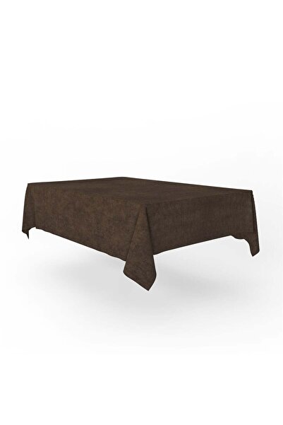 GOCCIA HOME Kadife Dokulu Masa Örtüsü Acı Kahve