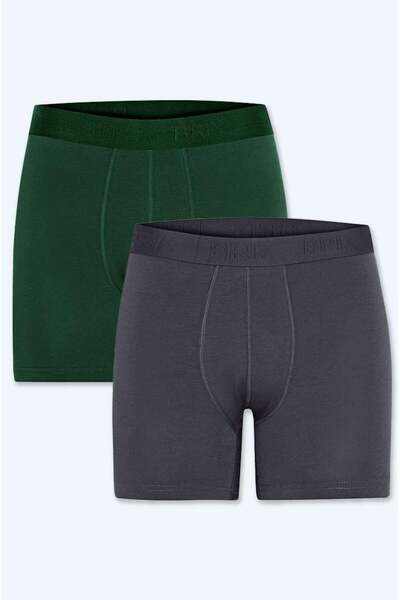 Brix Ανδρικό Modal Διπλό Μπόξερ Πράσινο Χρώμα