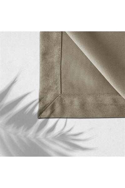 GOCCIA HOME Velvet Textured Tablecloth Khaki Color