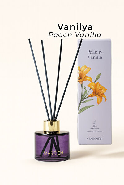 Marrien Vanilla Peachy Çubuklu Oda Kokusu 100 ml- Kalıcı ve Dekoratif | Vanil...