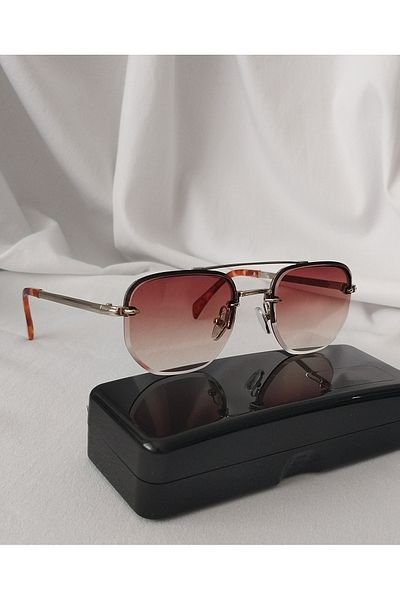 Byc polo Cp183 Davi̇d Bkm New Season Brown Unisex Sunglasses.
