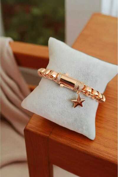 Atölye Olcay Eser Steel Tarnish Free Gold Antiallergic Guaranteed Bracelet Vip Special Series Jewelry