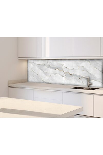 DECOMALL Wall 14 Waterproof Kitchen Bathroom Floor Marble Tile Adhesive Foil Covering 45X100Cm