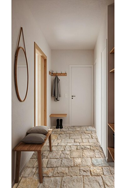 DECOMALL Suya Dayanıklı 50X100 CM Mutfak Banyo Zemin Mermer Fayans Yapışkanlı Folyo (LAMİNASYONLU) CODE 180