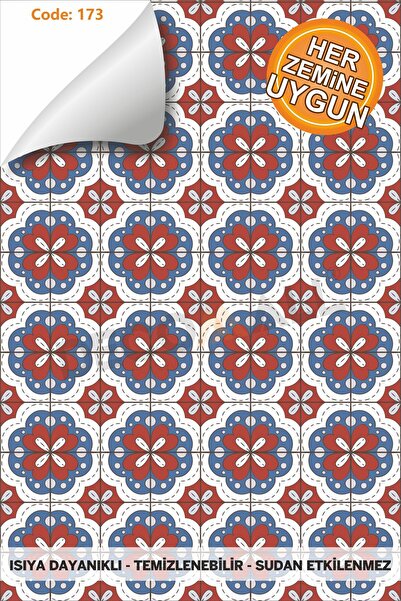 DECOMALL Suya Dayanıklı 100X100 CM Mutfak Banyo Zemin Mermer Fayans Yapışkanl...